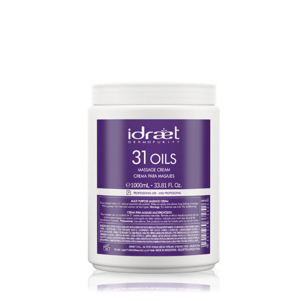31 OILS MASSAGE CREAM - Crema para masajes x 1000 grs.