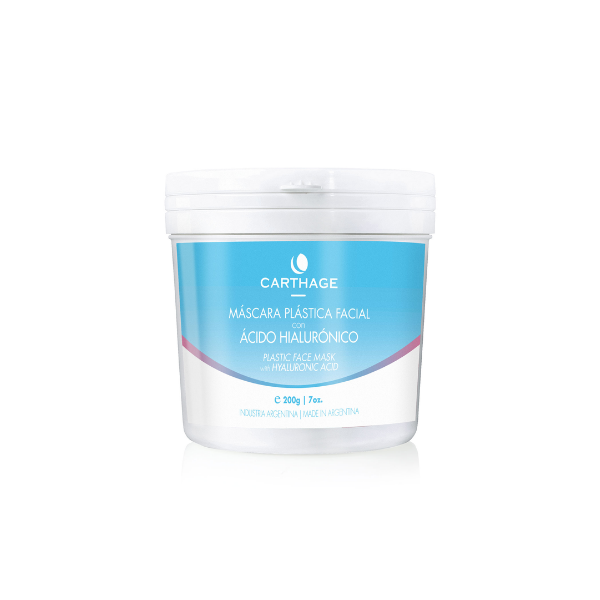 Máscara Plástica Facial con Ácido Hialurónico (Tecnología Bicolor) x 200 gs