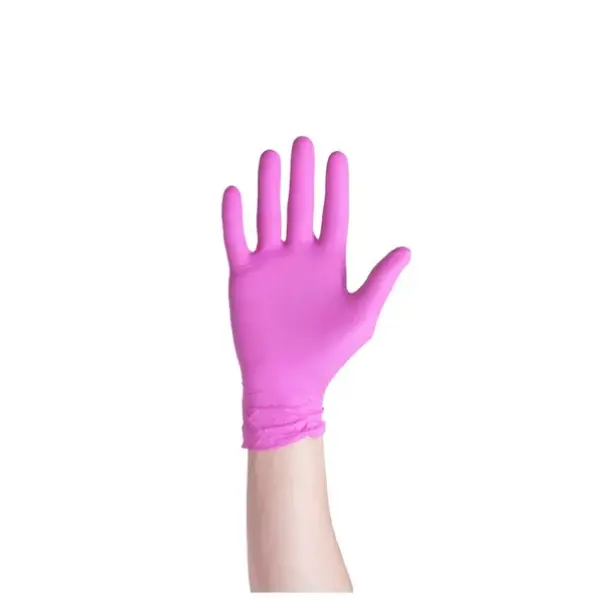 GUANTE NITRILO ROSA X100 (M)