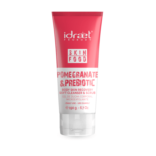 POMEGRANATE & PREBIOTIC CLEANSER & SCRUB- gel de ducha microexfoliante