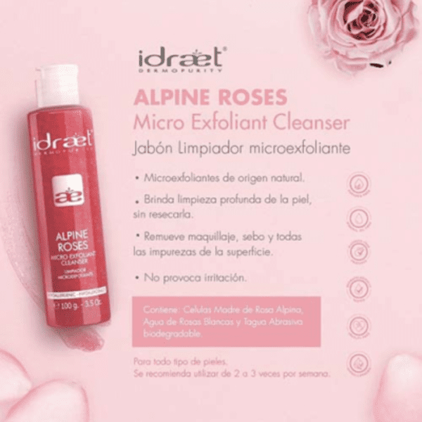 Alpine Roses Micro Exfoliant Cleanser Limpiador Microexfoliante 100 ml 60% OFF Venc 7/25
