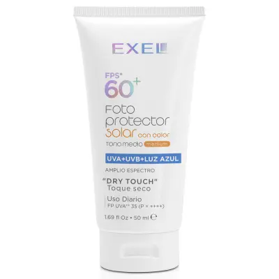 Fotoprotector solar fluido FPS 60. UVA + UVB + Luz azul - Toque seco - Medio 50ml